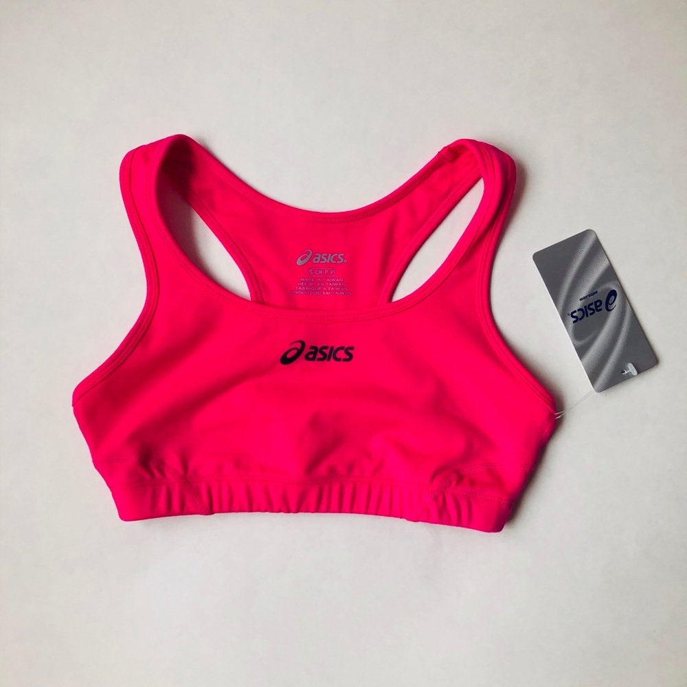 ASICS Women’s Hot Pink Sports Bra Top Size Small NWT